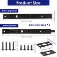 thumbnail image 2 of TMWEFUSC 2 Pack Flush Bolt for Double Door Heavy Duty Stainless Steel Latch Bolts, French Lock for Composite Wood Dummy Double Door, 2 of 7