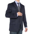 thumbnail image 2 of Mens Navy Modern Fit Blazer Luciano Natazzi 2 Button Luxe, 2 of 6