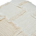 thumbnail image 4 of Creative Co-Op Woven Cotton and Wool Patchwork Pillow with Frayed Edges, 4 of 7