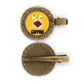 thumbnail image 1 of Laugh Disorder Émotion Jaune Guffaw Épingle à Cheveux Broche Pince à Cheveux Barrette, 1 of 3