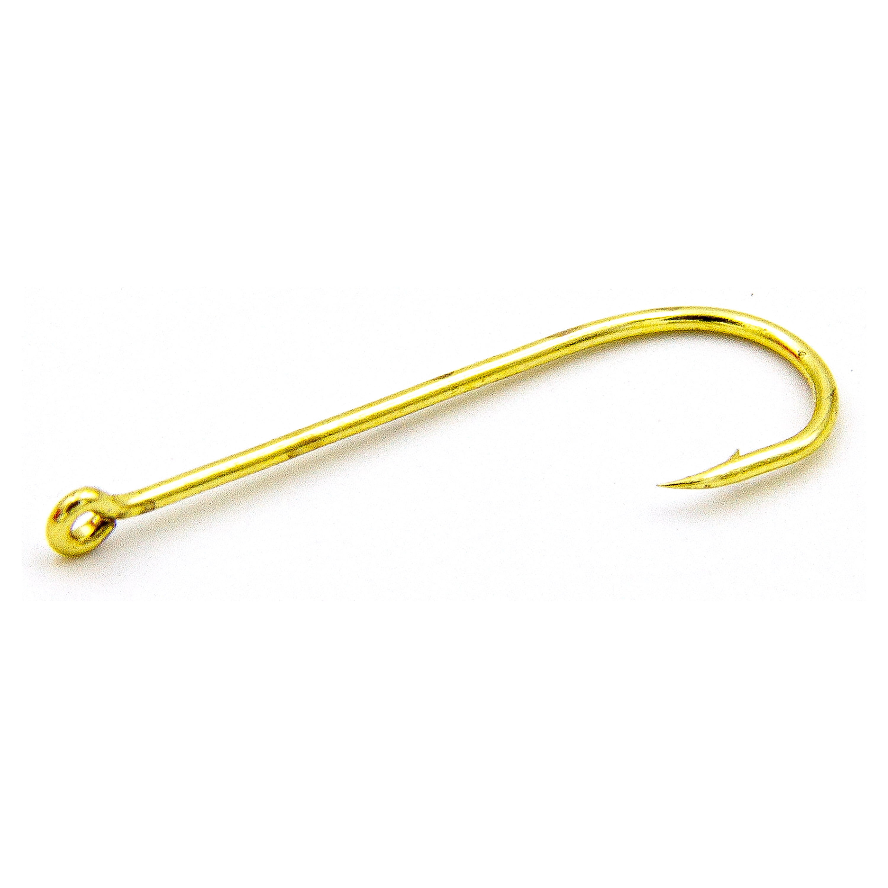 (6 pack) Ozark Trail Gold Aberdeen Light Wire Fishing Hooks, Size 4, 15-Pack