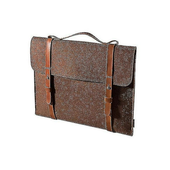 1pc 12 Inch Laptop Handbag Simple Felt Laptop Protective Portable Laptop Bag Briefcase (light Brown)