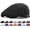 Black, variant on Mens Mesh Newsboy Cap, Breathable Beret Ivy Hat, Cabbie Driving Hats for Men and Women