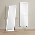 thumbnail image 3 of HOMCOM LED Standing Mirror with 3 Colour Lighting, Full Length Body Mirror, 3 of 10