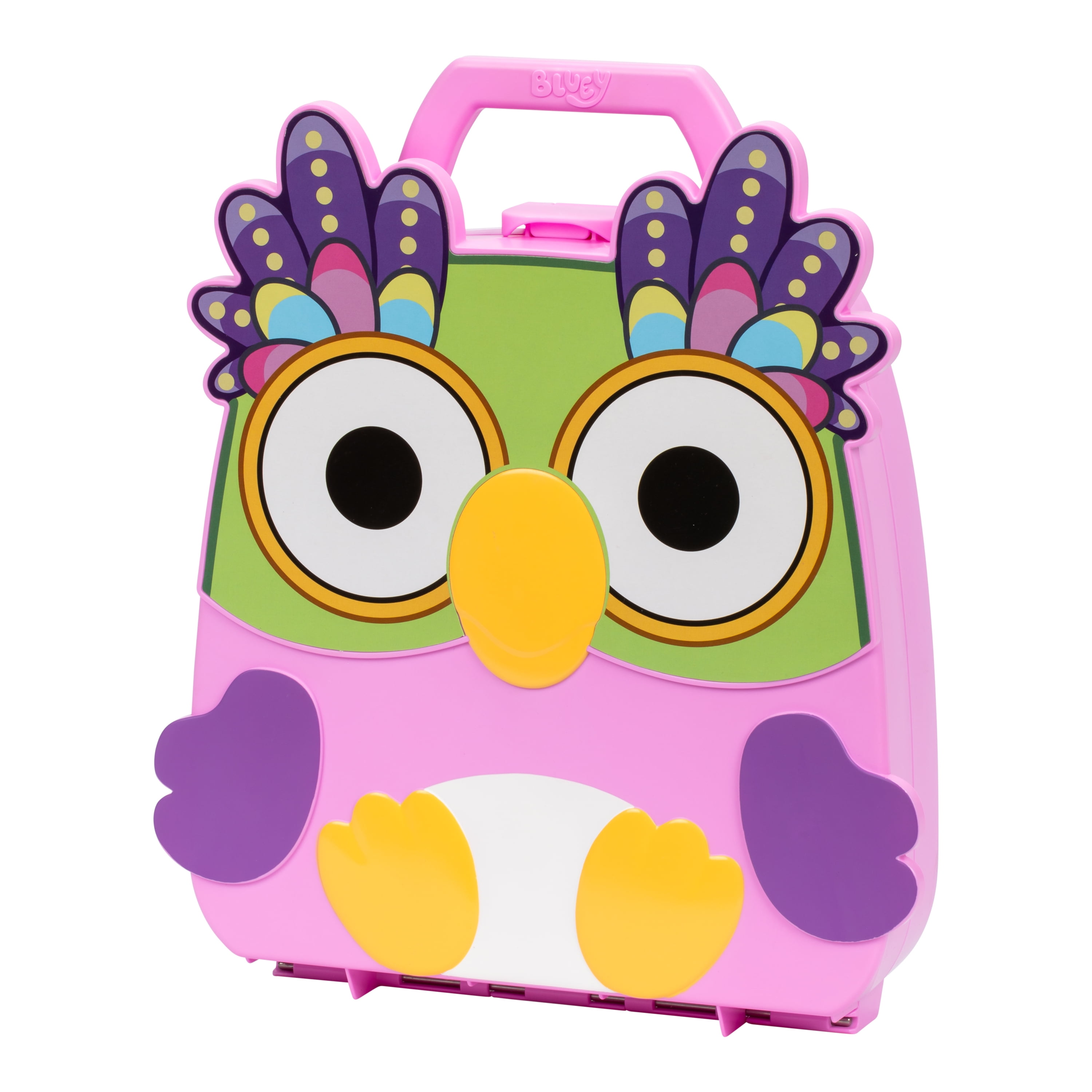 Chattermax Figure Case, Includes Bluey, Bingo, Muffin and Chattermax, Toys for Kids 3-6 Years