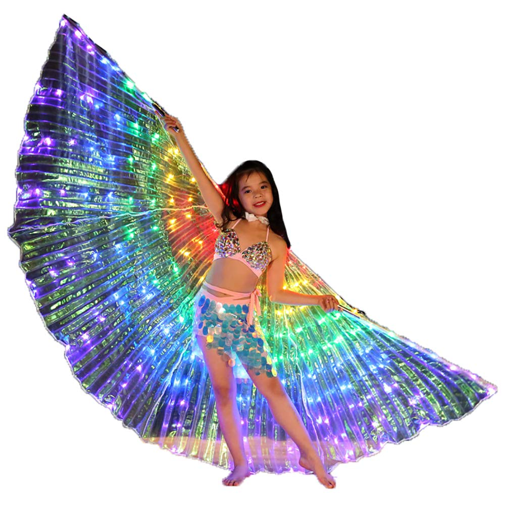1 pair Dance sticks Portable Telescopic Sticks for Belly Dance Isis Wings sticks 