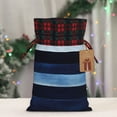 thumbnail image 6 of Color Matching Linen Bundle Mouth Gift Bag Can Be Used For Daily Small Items Darkblue Stripe_4 Small, 6 of 8