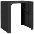 thumbnail image 3 of vidaXL 5 Piece Garden Bar Set Black Poly Rattan& Solid Wood Acacia, 3 of 4