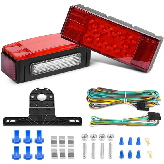 Nilight 8.3" LED Clearance & Marker Lights 12V fits RV Trailer Boat, 2 Pieces