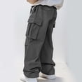 thumbnail image 5 of Lovzfmll Men's Cargo Pants, Loose Casual Trousers Full Length, Fashion Straight-Leg Work Pants, Trendy Fall Clothes, 5 of 9