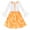 Yellow, variant on Girls Dress Lace Pearl Plum Blossom Elegant Princess Dress 7