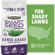 Pennington Smart Seed, Dense Shade Grass Mix, for Partial to Full Shade yard, Fescue Grass Seed for Lawn, 7.0 lb New Bag
