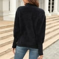 thumbnail image 4 of HAiming Women's Turtleneck Fuzzy Fleece Pullover Sweaters 2025 Winter Trendy Warm Solid Casual Long Sleeve Jumper Tops, 4 of 9