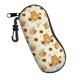 thumbnail image 2 of Cute Honey Bee And Sunflower Sunglasses Case Eyeglass Cover With Belt Clip Zipper Double Print Sunglasses Holder For Adult Kids, 2 of 5