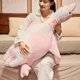 thumbnail image 4 of Almohada abrazo de pato de peluche extra suave, barriga redonda, decoración guardería, juguete sensorial., 4 of 6