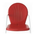 thumbnail image 4 of HomeStock Gothic Glamour Metal Outdoor Chair, 28.5"D x 22"W x 34.25"H, Sturdy, Easy to Assemble, Powder Coated Finish, Metal Seating-Color:Red Gloss, 4 of 4