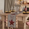 thumbnail image 2 of Table Runners 72 Inches Long Dress Scarves, Red Texas Star Farmhouse Farmhouse Kitchen/Dining Table Runner, Coffee Tablerunners, Black Plaid Berry Country 18x72 Inch, 2 of 9