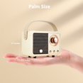 thumbnail image 2 of Altavoz Bluetooth SpringFlora Retro Inalámbrico Blanco, 2 of 8