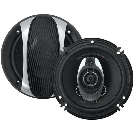 Brand New POWER ACOUSTIK GF-653 Gothic Series Coaxial Speakers (6.5", 2 Way, 350 Watts)