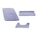 thumbnail image 4 of Baoblaze 3 Pieces Bathroom Rug Absorbent Bath Mat for Bathrooms Bedrooms Living Rooms light violet, 4 of 7