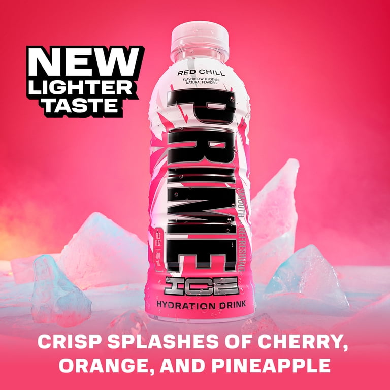 【新品未開封】THE POWERFUL HYDRATION COLLECTION PRIME, Sports Drink, 16.9 fl oz, Red Chill, 12 Pack - Walmart.com