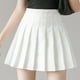 thumbnail image 5 of Falda plisada Mini uniforme de colegiala de tenis de cintura alta con pantalones cortos, blanco, M seitruly AP001094-02, 5 of 7