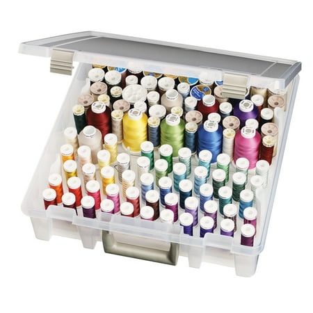UPC: 0071617090029 | ArtBin Thread Box- Super Satchel Storage Container with two removable trays for thread spools 9002AB