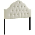 thumbnail image 1 of Modway MOD-5164 Sovereign Tufted Button Linen Fabric Upholstered Full Headboard in Ivory, 1 of 5