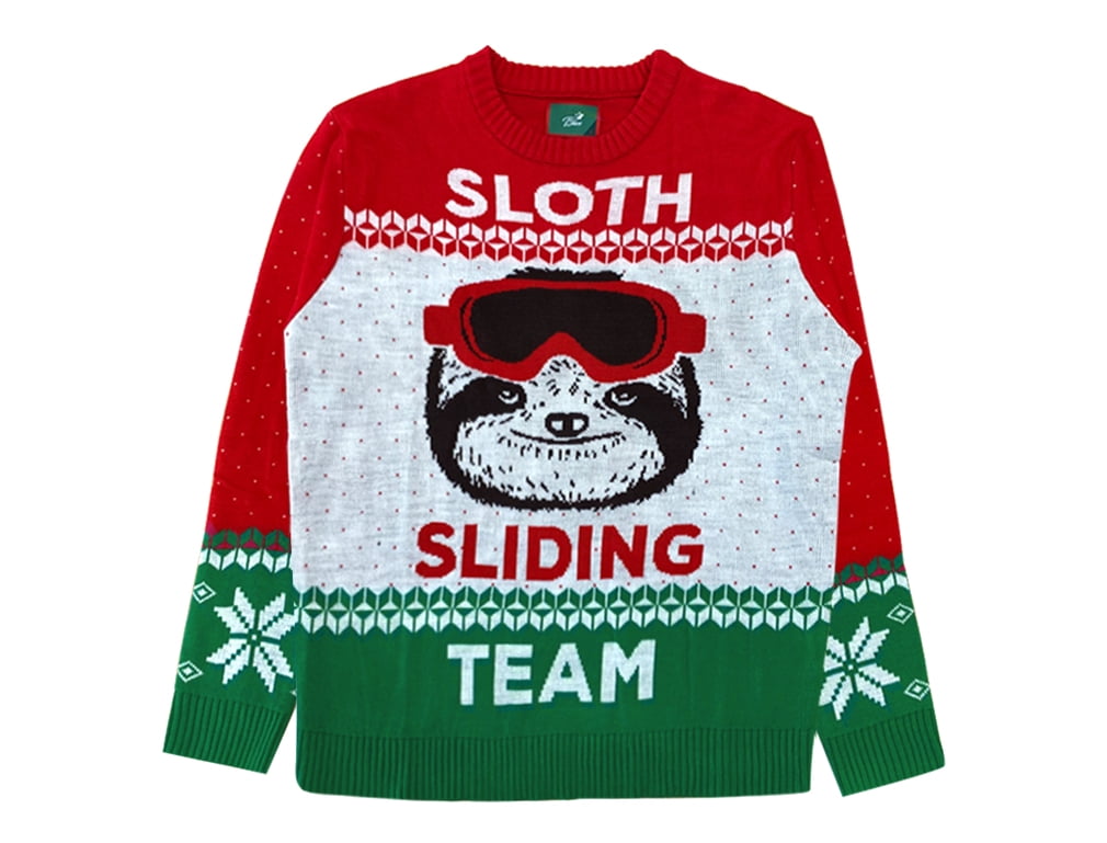 kids sloth christmas jumper