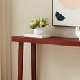 thumbnail image 3 of Kings Brand Furniture Claude Narrow Console Table Perfect for Sofa Table, Entryway Table for Hallway (Red), 3 of 5