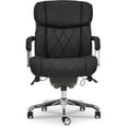 thumbnail image 3 of La-Z-Boy Sutherland Quilted Leather Executive Office Chair Black Bonded Leather, 3 of 9