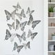 thumbnail image 3 of 12 pegatinas de pared de mariposa hueca con textura de metal 3D. Wmkox8yii fhajkh535, 3 of 6