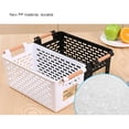 thumbnail image 1 of Cesta de almacenamiento de escritorio de plástico, caja de almacenamiento de baño Rectangular, cesta de baño, cestas de desechos de cocina, 1 of 6