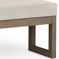 thumbnail image 4 of Simpli Home Milltown 44" Fabric Upholstered Ottoman Bench in Platinum, 4 of 6