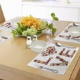 thumbnail image 4 of Ambesonne Valentines Day Place Mats Set of 4, Garden Fowers, Standard Size, Multicolor, 4 of 6