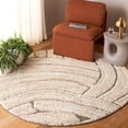 thumbnail image 2 of SAFAVIEH Casablanca Tiphanie Geometric Area Rug, Natural/Beige, 6' x 6' Round, 2 of 10