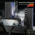 thumbnail image 3 of Konstreet for Samsung Galaxy Z Fold 6 Protect Case with WristBand Stand,Bulit-in Screen & Lens Protection Shockproof Full Body Drop Fall Protection.(Black), 3 of 9