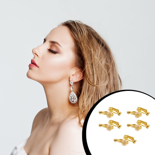 10pcs Ear Clip Converters Earring Accessories Handmade Fashionable Handheld Findings Turn Any Post Studs Into Clip-On Earrings Type13