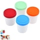 thumbnail image 2 of Billuyoard 4pcs 8oz Recipiente de helado reutilizable Cubo de almacenamiento apilable Tina de helado ligera con tapa de silicona para helado Snack Mostrada Billuyoard HA014235-00, 2 of 6
