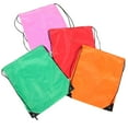 thumbnail image 5 of RENACLIPY 4Pcs Assorted Color Nylon Drawstring Backpack Lightweight Foldable Travel Gym Bag, 5 of 8