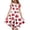1669White3296, variant on Toddler Girls Canada Day Floral Dress Cute Red & White Maple Leaf Print Tiered A-Line With Flutter Sleeves And Pockets Comfortable Party Dress For Canadian Holiday Cele Lovely O-Neck Sundress