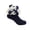 Gwz23-Navy, variant on Toddler Girls Hollow Eyelet Lace Ruffle Ankle Socks Satin Bow With Pearl Decor Soft Knit Princess Dress Socks,Sizes 1-2 Years