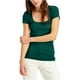 thumbnail image 1 of Camiseta bÃ¡sica acanalada INC para mujer, verde, mediana I-N-C Camiseta bÃ¡sica, 1 of 2