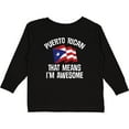 thumbnail image 3 of Inktastic Puerto Rican Awesome Boys or Girls Long Sleeve Toddler T-Shirt, 3 of 5