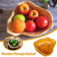 thumbnail image 2 of Natural Wooden Kitchen Fruits Vegetable Storage Tableware Creative Snacks Bowl | F2G1, 2 of 8