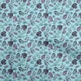 thumbnail image 1 of oneOone Cotton Silk Light Blue Fabric Tropical Quilting Supplies Print Sewing Fabric By The Yard 42 Inch Wide, 1 of 4