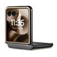 thumbnail image 2 of Designed for Motorola Razr+ 2024 Folding Case, Carbon Fiber Texture + TPU, Shockproof Lightweight Slim Drop Protection Cover for Motorola Razr+ 2024, Khaki, 2 of 11