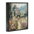 thumbnail image 4 of Stupell Industries Blooming Cottage Path Landscape Painting Black Framed Art Print Wall Art, 12 x 12, 4 of 10