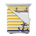 thumbnail image 7 of Yellow Striped Twin XL Size Down Alternative Comforter, Lightweight Comforter Quilt Bedding Set with Pillow Shams Navy Blue Nautical Anchor Geometric All Seasons Bed Comforter Duvet Insert 68"x98", 7 of 7