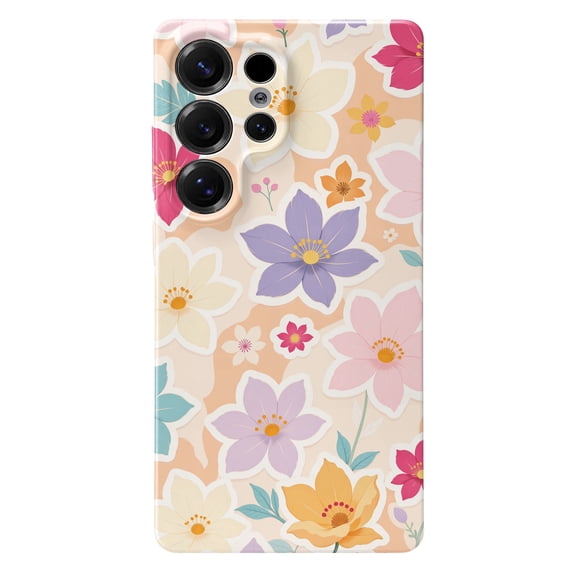 SKLYDDI Cute Aesthetic Floral Case for Galaxy S25 Ultra - 127